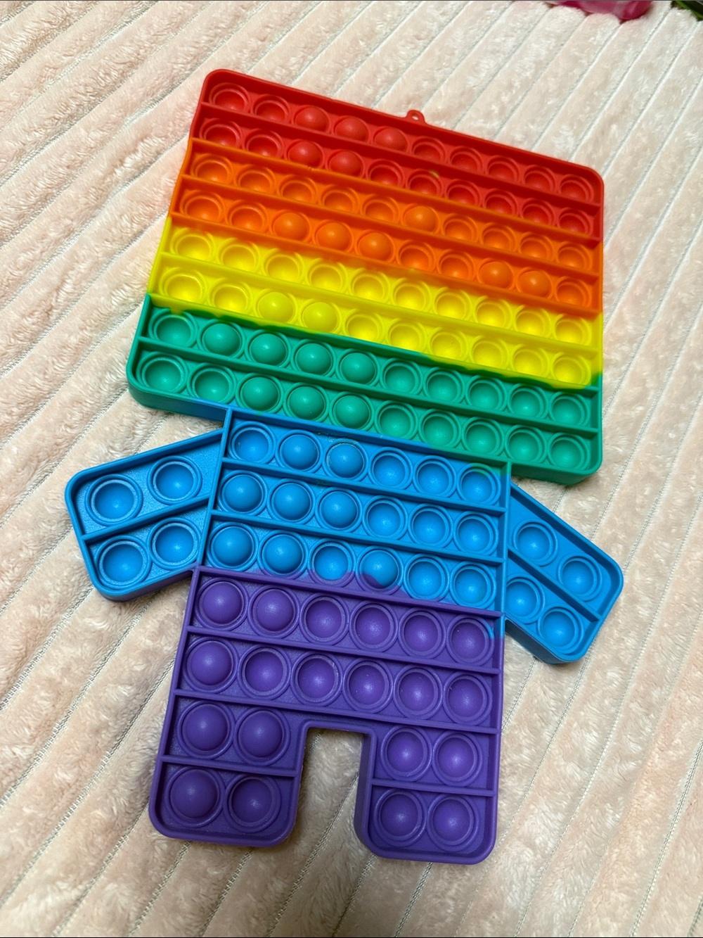 Rainbow Silicone Pop Sensory Toy - Multicolor